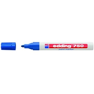 Marker olejowy 2-4mm EDDING 750 niebieski