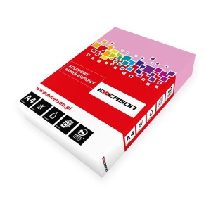 Papier ksero kolor EMERSON A4/80 róż / pink /xem408007/