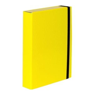 Teczka skrzydłowa z gumką 5cm BOX CARIBIC VAUPE żółta /341/28/
