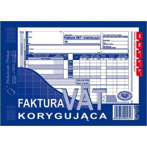 Druk "Faktura VAT Korygująca" A5 MICHALCZYK I PROKOP nowa /107-3/