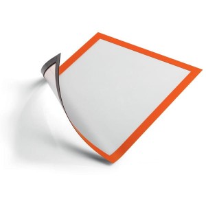 Ramka DURABLE magnetyczna A4 pomarańczowa 5 sztuk / 486909/