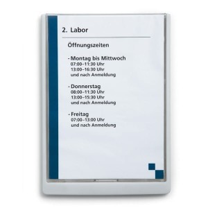 Tabliczka informacyjna DURABLE CLICK SIGN A4 biała /486702/