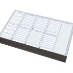 Biuwar papierowy z listwą 47x33cm tygodniowy 30 kartek kalendarz dwuletni PANTA PLAST /0318-0005-99/
