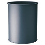 Kosz na śmieci okrągły metalowy 15l antracytowy 330158