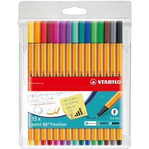 Cienkopis STABILO 8815 komplet 15szt /8815/