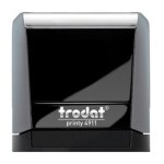 Pieczątka automat TRODAT 4911 szara - poduszka czarna 38x14mm /TRE_4911SZWCA
