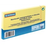 Notes samoprzylepny 76x127mm 100 kartek żółty DONAU /7588001-11/