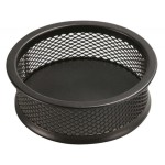 Pojemnik na spinacze metalowy siatka Q-CONNECT czarny /KF15102/