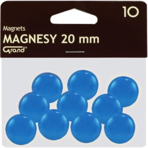 Magnesy 20 mm GRAND niebieskie 10szt. /130-1690/