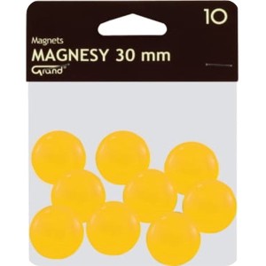 Magnesy 30 mm GRAND żółte 10szt. /130-1698/