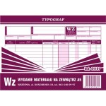 Druk "WZ" A5 TYPOGRAF 01181