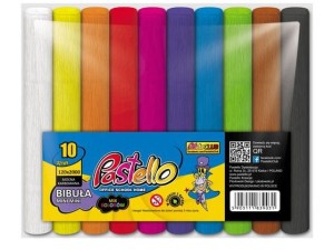 Bibuła marszczona mini mini 12cm x 200cm zestaw mix 10szt. /PAS-9031/