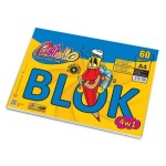 Blok rysunkowy/techniczny 4w1 60 kartek pastello 1szt. /PAS-9154/