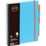 Kołozeszyt A4/100 kratka PP z przekładkami NOTEBOOK niebieski /150-1405/