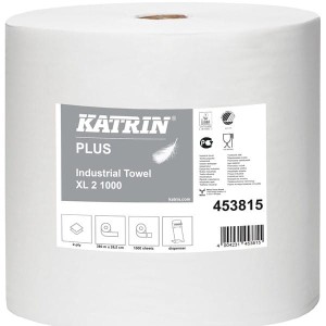 Czyściwo celulozowe 2-warstwowe 2x20g 360m białe niepylące KATRIN PLUS 1szt. /453815/