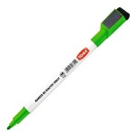 Marker suchościeralny i do flipchartu z magnesem i ścieraczem TOMA zielony /TO-268/