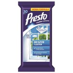 Ściereczki nawilżane PRESTO do szyb i luster, 30 chusteczek /HR-011491/
