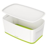 Pojemnik mały LEITZ MYBOX z pokrywką biało-zielony /52291054/
