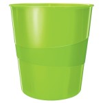 Kosz na śmieci 15L LEITZ WOW metaliczny zielony /52781054/