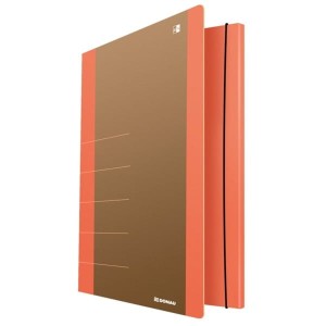 Teczka z gumką kartonowa A4 500g DONAU LIFE pomarańczowa /2060001FSC-12/