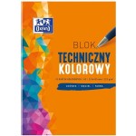 Blok techniczny A3/225g kolorowy 10 kartek OXFORD /400093234/
