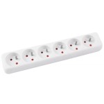 Przedłużacz do prądu OFFICE PRODUCTS 6 gniazd 3m z uziemieniem biały /13116321-14/