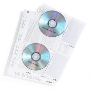 Koszulka na 4 płyty CD z wyściółką ochronną do segregatorów A4 5 sztuk /522219/