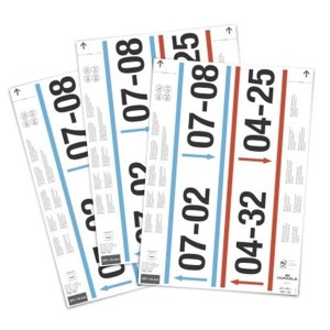 Etykiety do kieszeni magazynowych A4 perforowane 297x74mm 2 etykiety na arkuszu 20ark. /103102/
